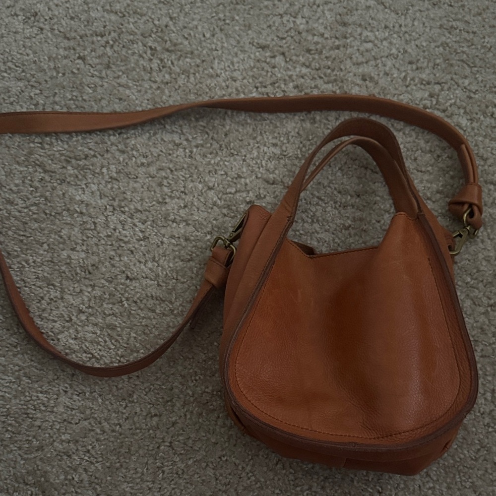 Madewell Tan Leather Crossbody Handbag